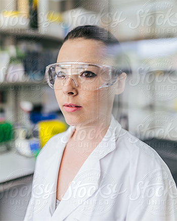 A woman wearing goggles