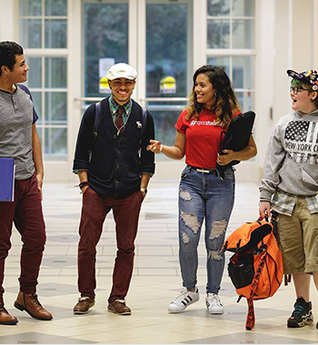 A group of four Central Piedmont students