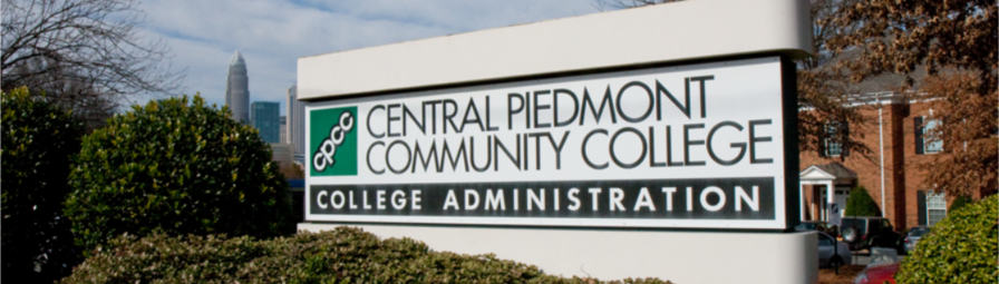 CPCC sign on campus