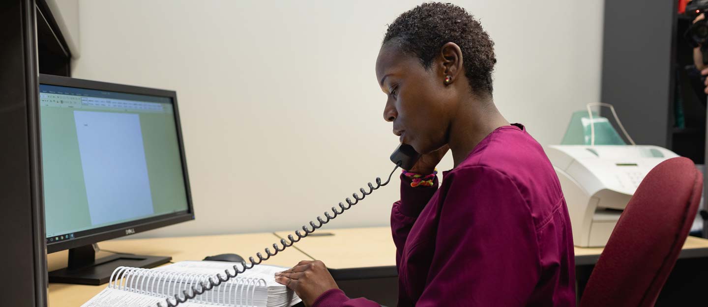 Helping a client over the phone