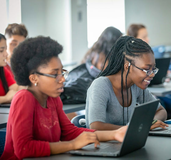 students in classroom