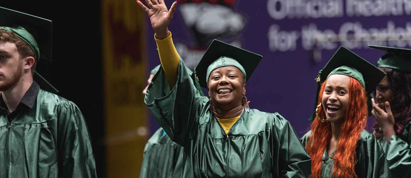 Students graduating with their GED's