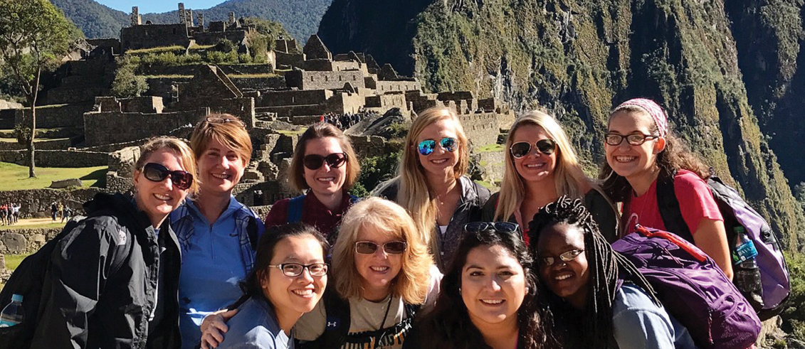 students studying abroad in Machu Pichu in Peru