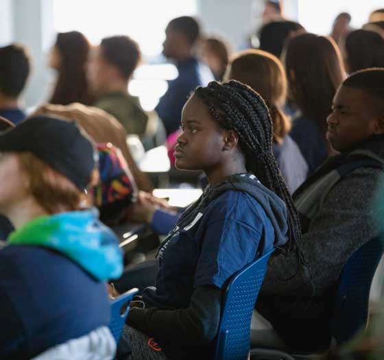 students in class
