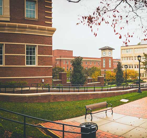 view of Central Campus in fall