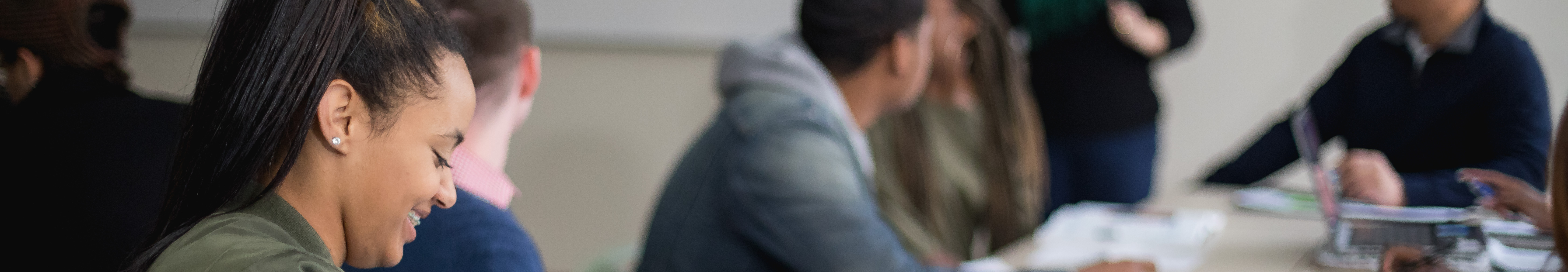 central campus students in class