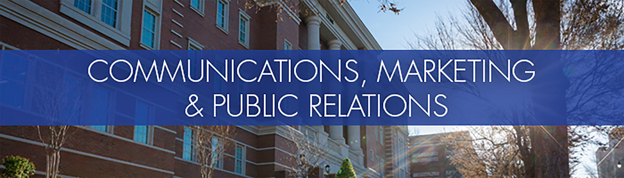 communications, marketing and public relations masthead image 