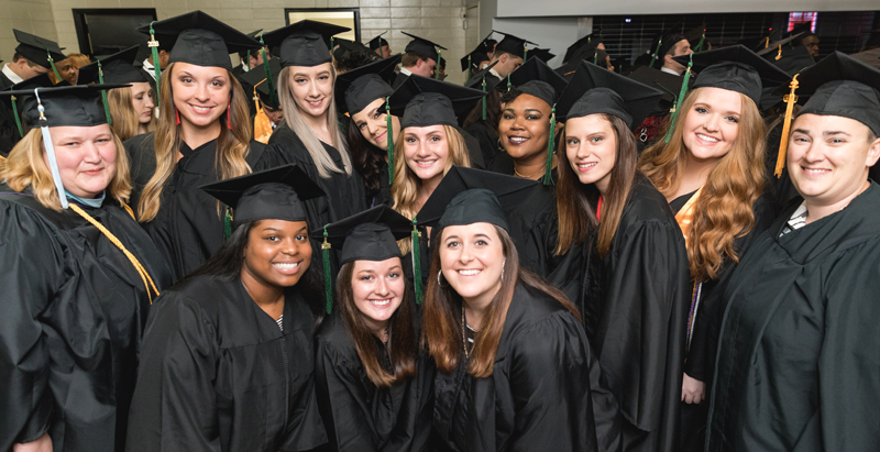 group of graduates at Graduation