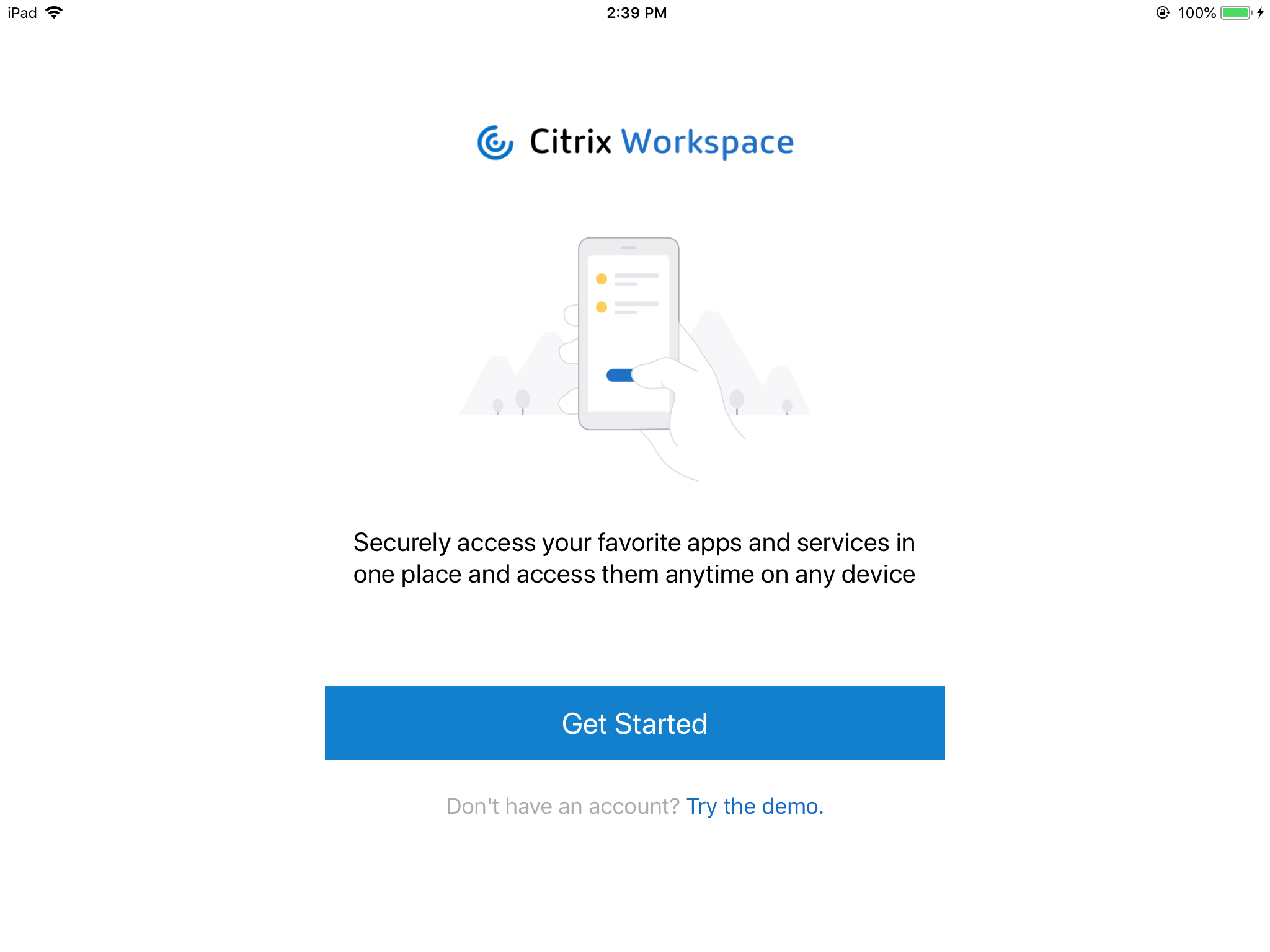 Citrix Workspace get started