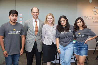 49er Next Students with Dr D and donor Bob Culberston