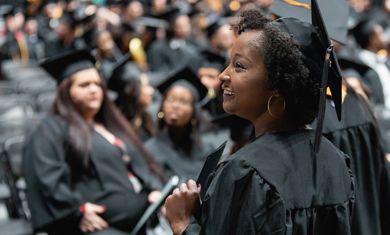 Female Graduate at Commencement