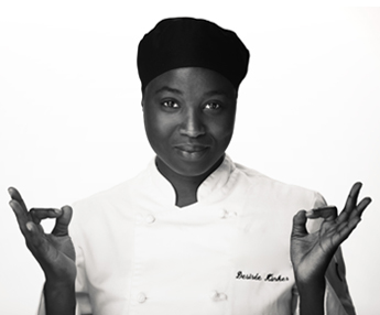 Desiree Kinker's portrait in her chef's attire