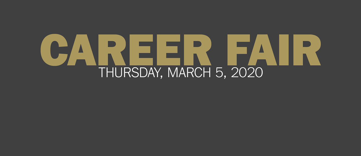 Career Fair banner text