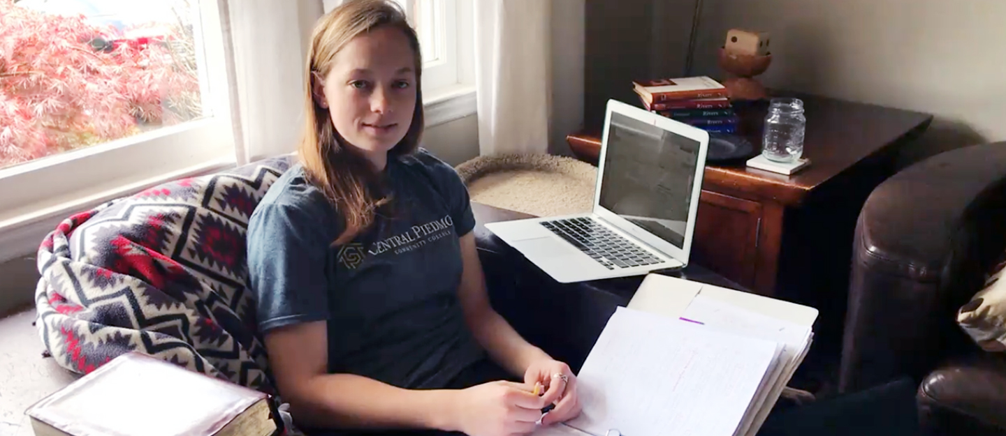 student ambassador hannah breakfield learning remotely