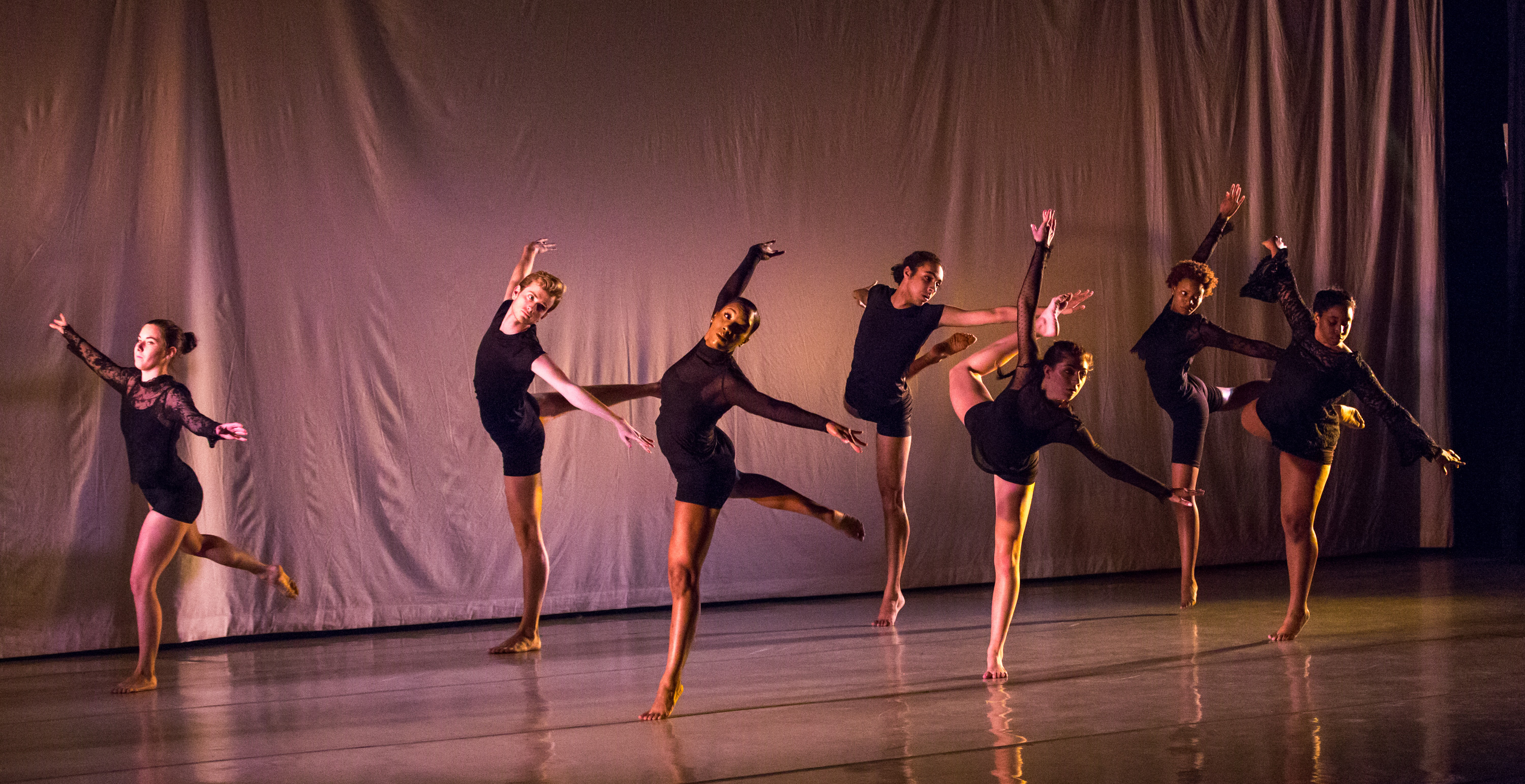 Central Piedmont dancers on stage