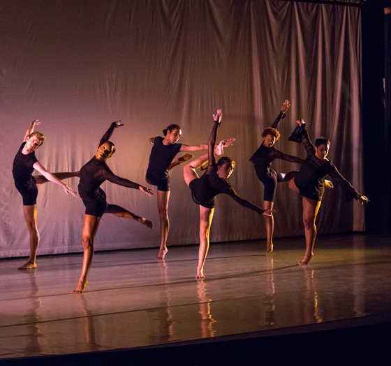 Central Piedmont dancers on stage