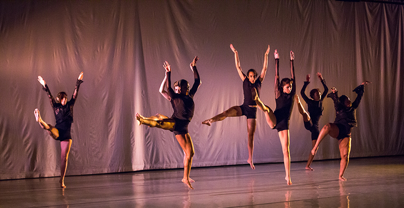 Central Piedmont dancers on stage