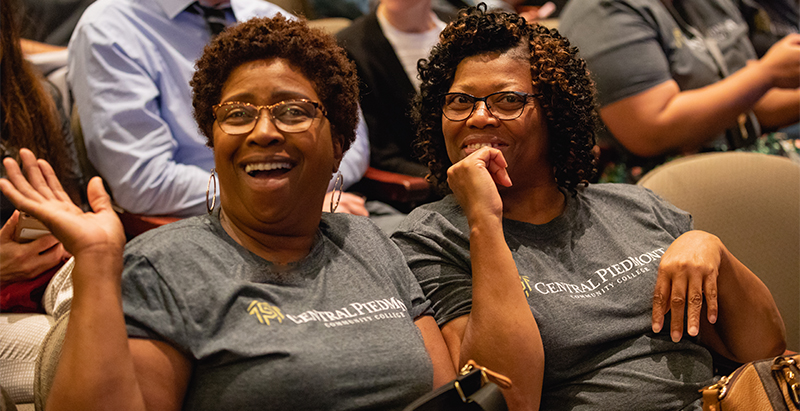 Central Piedmont employees at forum