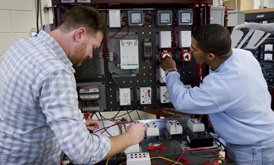 Electrical Students at Harper Campus