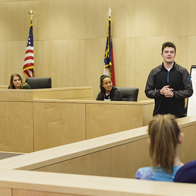 criminal justice technology courtroom simulation