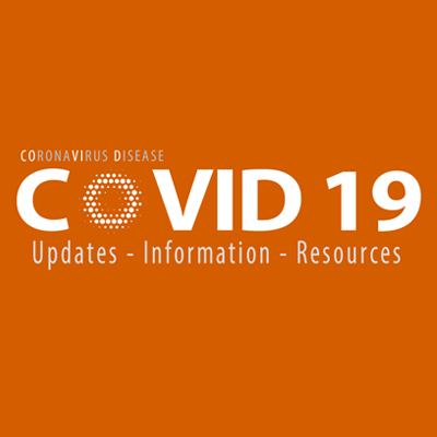 COVID 19 resources logo - updates, information, resources