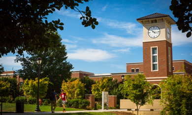 Tate Clock Tower on Central Campus