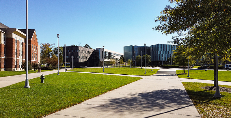 quad on NC A&T campus