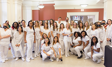 Group shot of nursing students