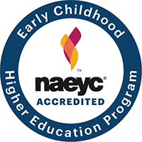 NAEYC Accredited Early Childhood Higher Education Program badge