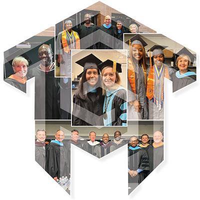 Collage of Trustees at gradaution