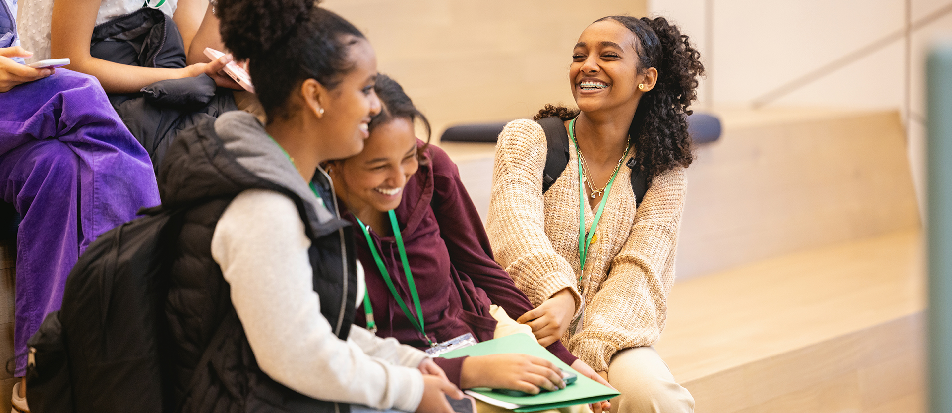 engage event with students sitting in Parr Center