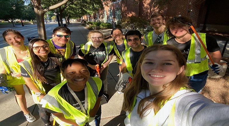 PTK Street Clean Up group photo 