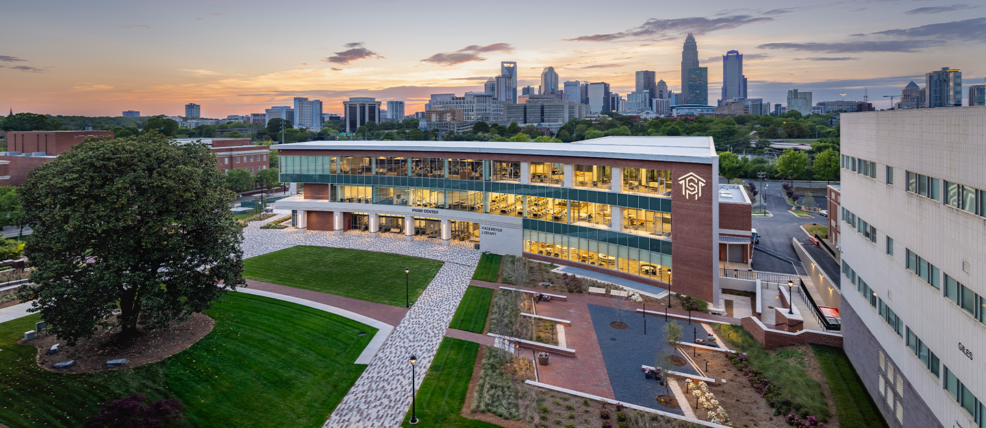 Aerial view of Parr Center 