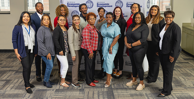 group of small business center professionals in Business Launch Pad Cohort for Mecklenburg County