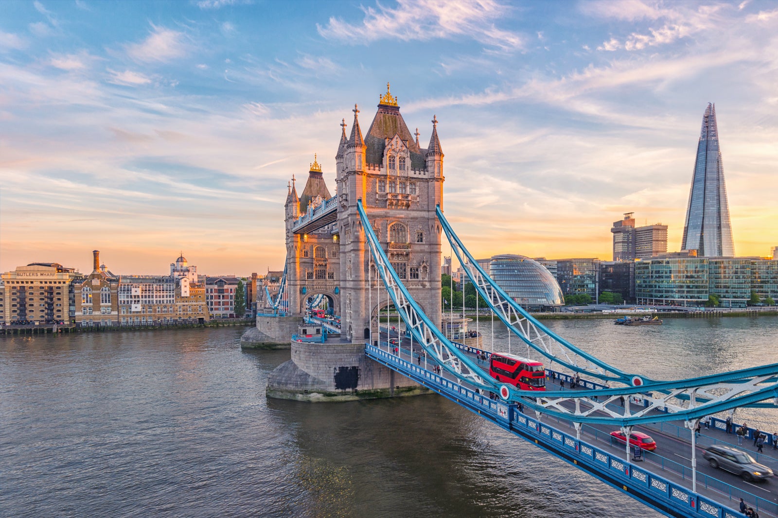 London Bridge skyline during sun rise 