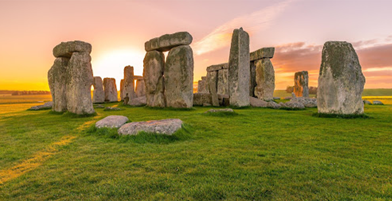 stonehenge at sunset