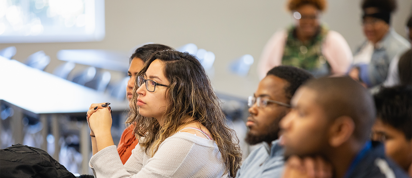 Students listening to instruction 