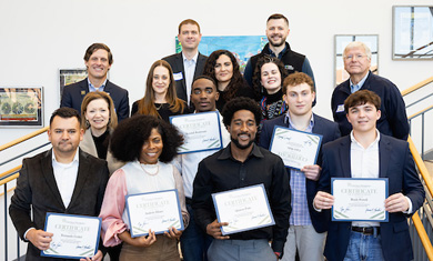 Line worker graduates