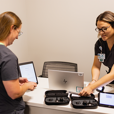Virtual client being admitted 