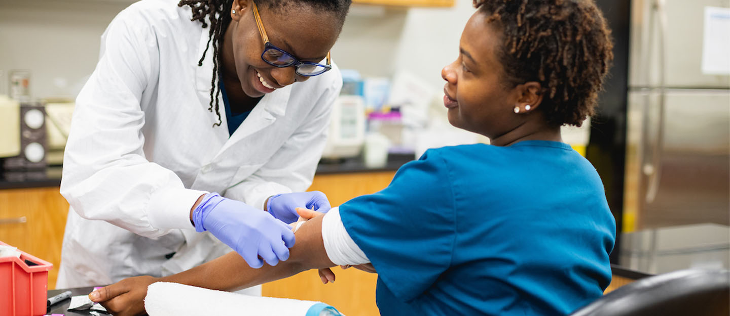 Central Piedmont phlebotomy students