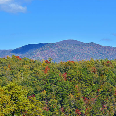 View of the Smokey Mountains