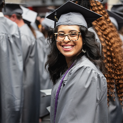 One Central Piedmont student at the 2024 spring commencement morning ceremony