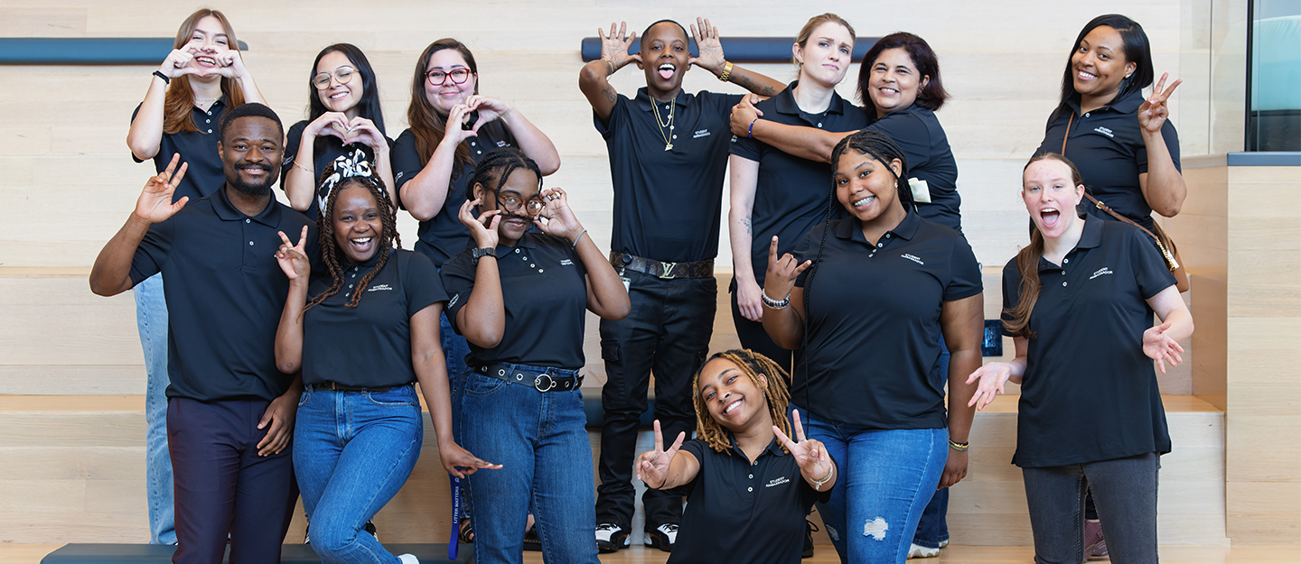 Group photo of student ambassadors