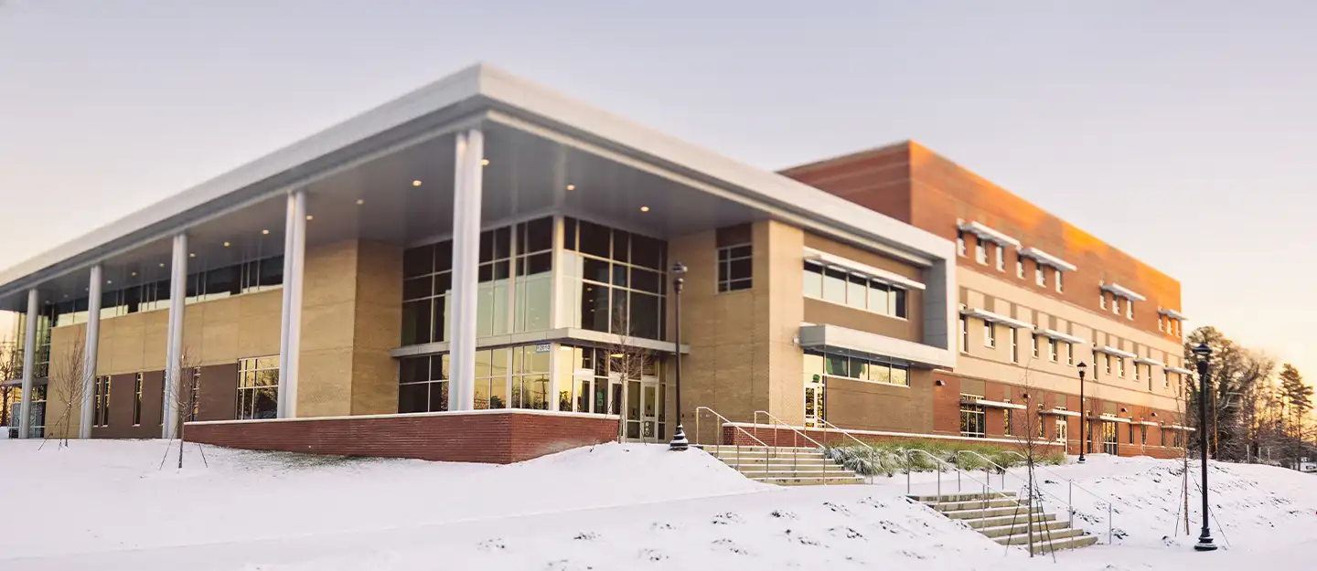 Merancas Campus in the snow