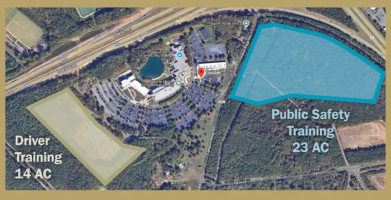 Central Piedmont's Public Safety Training Facility site plan