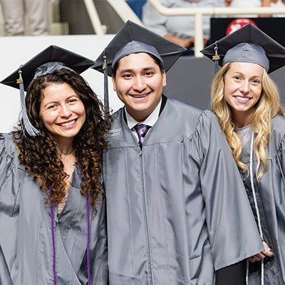 3 Central Piedmont graduates at spring 2025 commencement