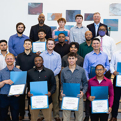 Spring 2025 lineworker ceremony graduates