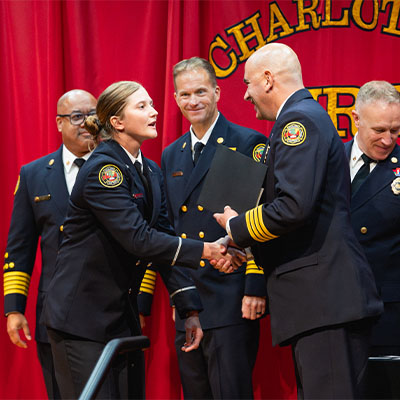 Charlotte Fire spring 2025 graduation