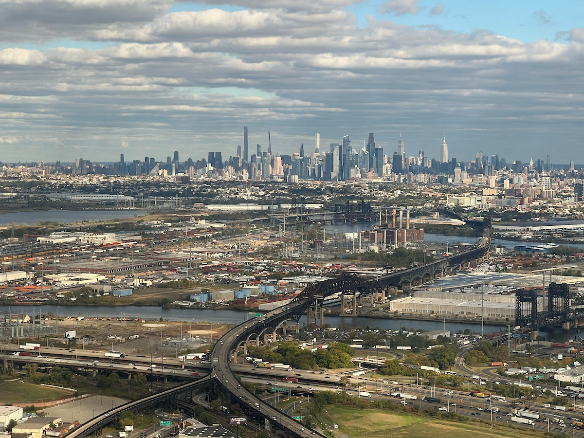 Bird's eye view of the Charlotte skyline