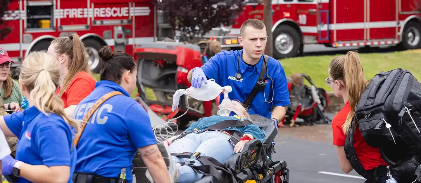 fire medic response drill